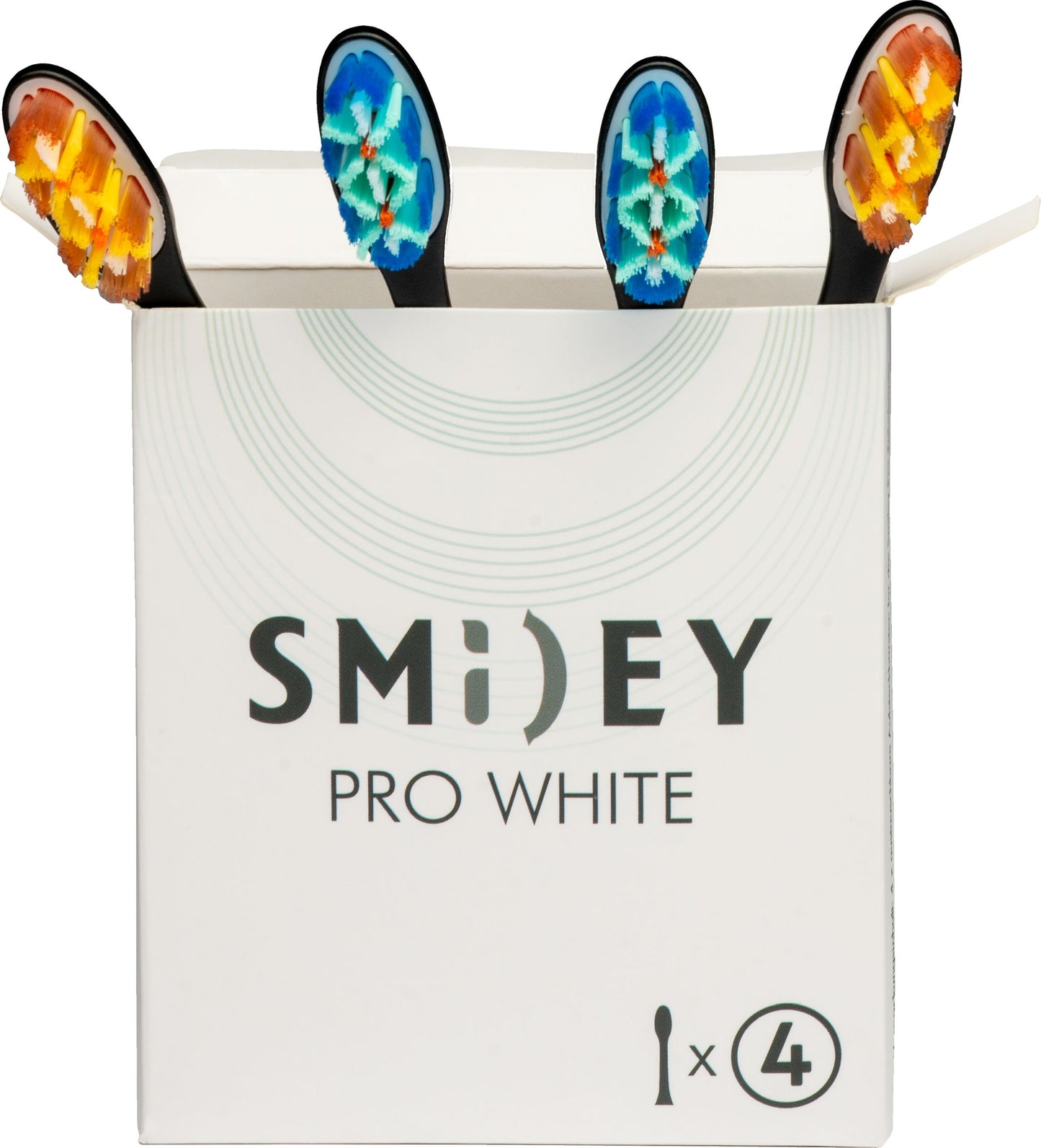 НАБОР электрическая зубная щетка Smiley Pro White черная + годовой запас насадок + футляр