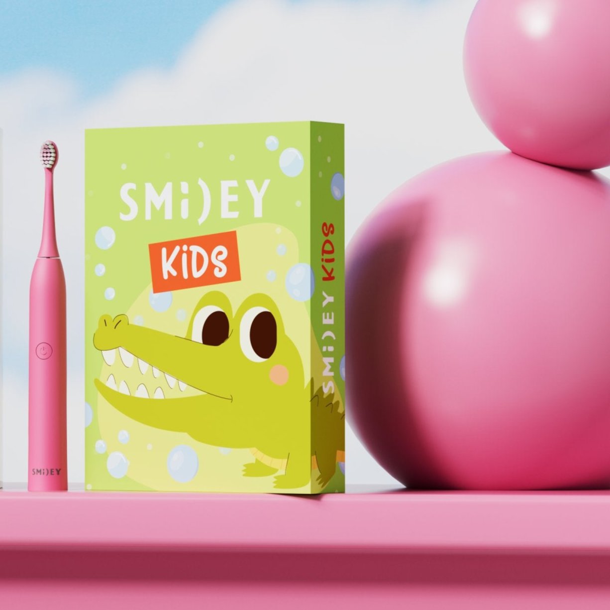 Придбати дитячу електричну зубну щітку Smiley Kids3+