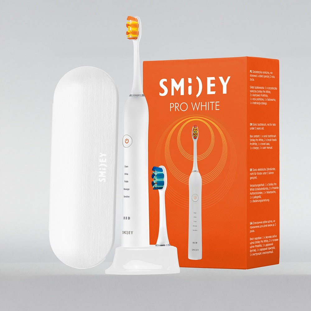 Электрическая зубная щетка Smiley Pro White белая купить в интернет-магазине smiley.net.ua