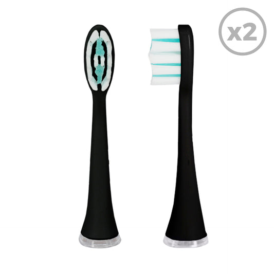 2-daily-clean-smiley-pro-black Насадки для зубной щетки насадки на зубную щетку насадки на электрощетку насадки на електричну щітку насадка на електричну зубну щітку