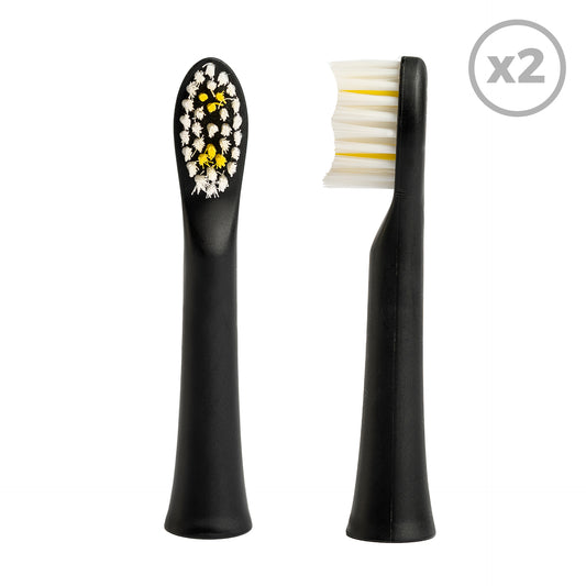 2-smiley-light-black Насадки для зубной щетки насадки на зубную щетку насадки на электрощетку насадки на електричну щітку насадка на електричну зубну щітку