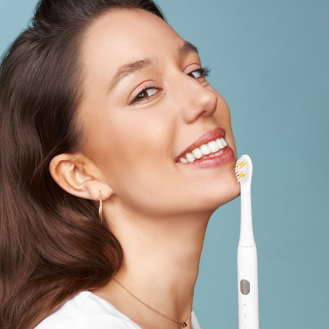 4-smiley-light-white Насадки для зубной щетки насадки на зубную щетку насадки на электрощетку насадки на електричну щітку насадка на електричну зубну щітку