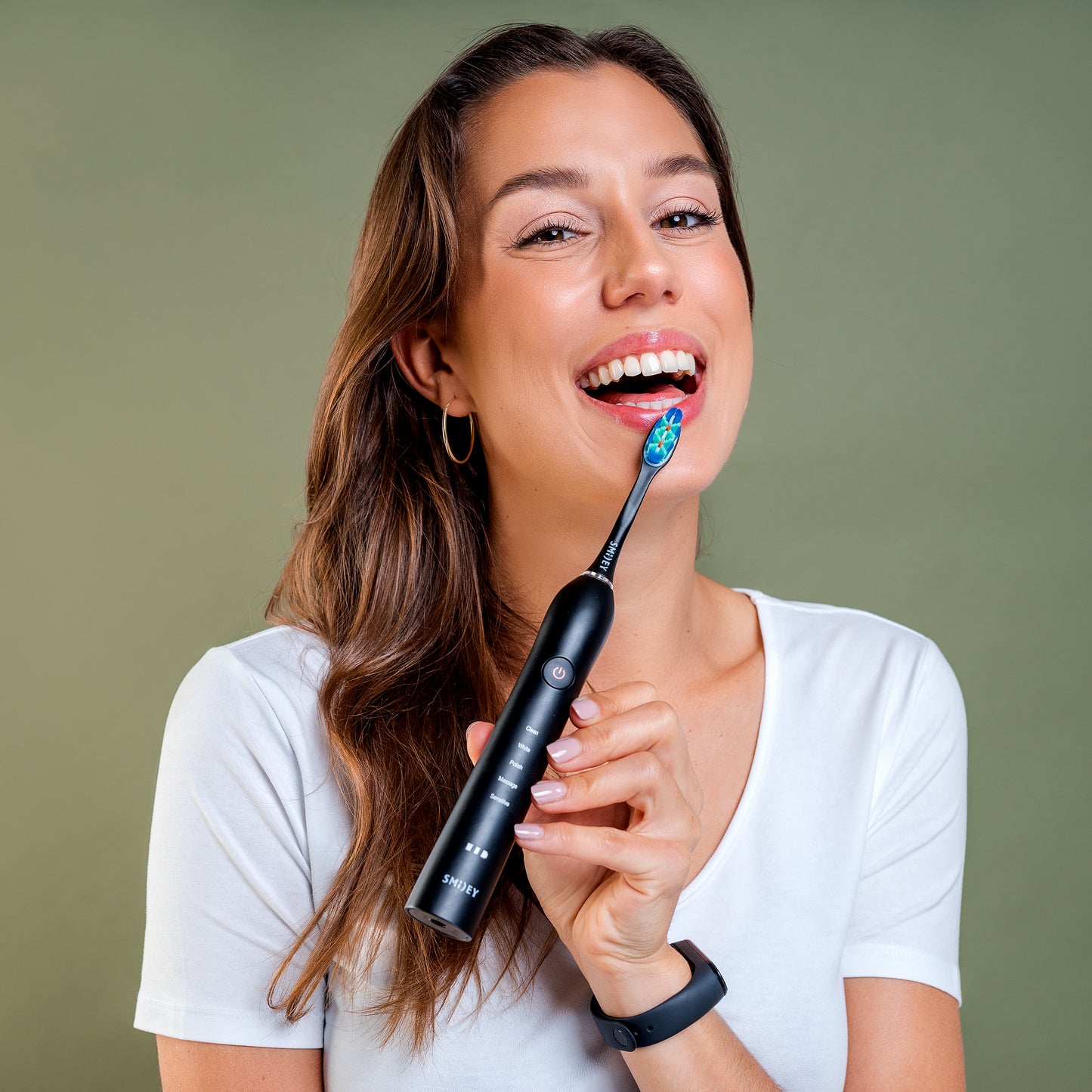 4-smiley-prowhite-carbon  Насадки для зубной щетки насадки на зубную щетку насадки на электрощетку насадки на електричну щітку насадка на електричну зубну щітку
