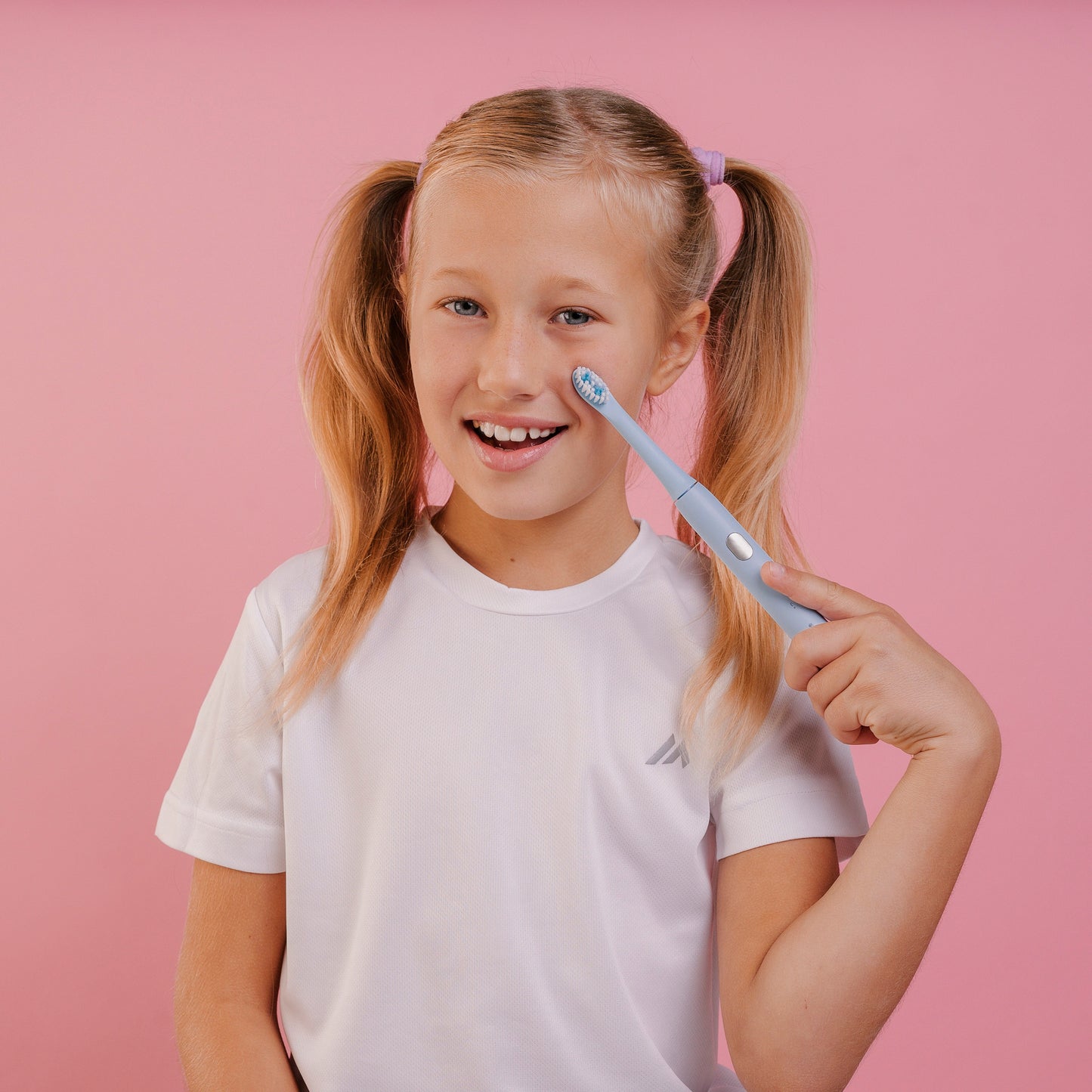 НАБОР детская электрическая зубная щетка Smiley Light синяя купити дитячу електричну зубну щітку купить детскую электрическую зубную щетку купить электрощетку детскую електрична зубна щітка дитяча