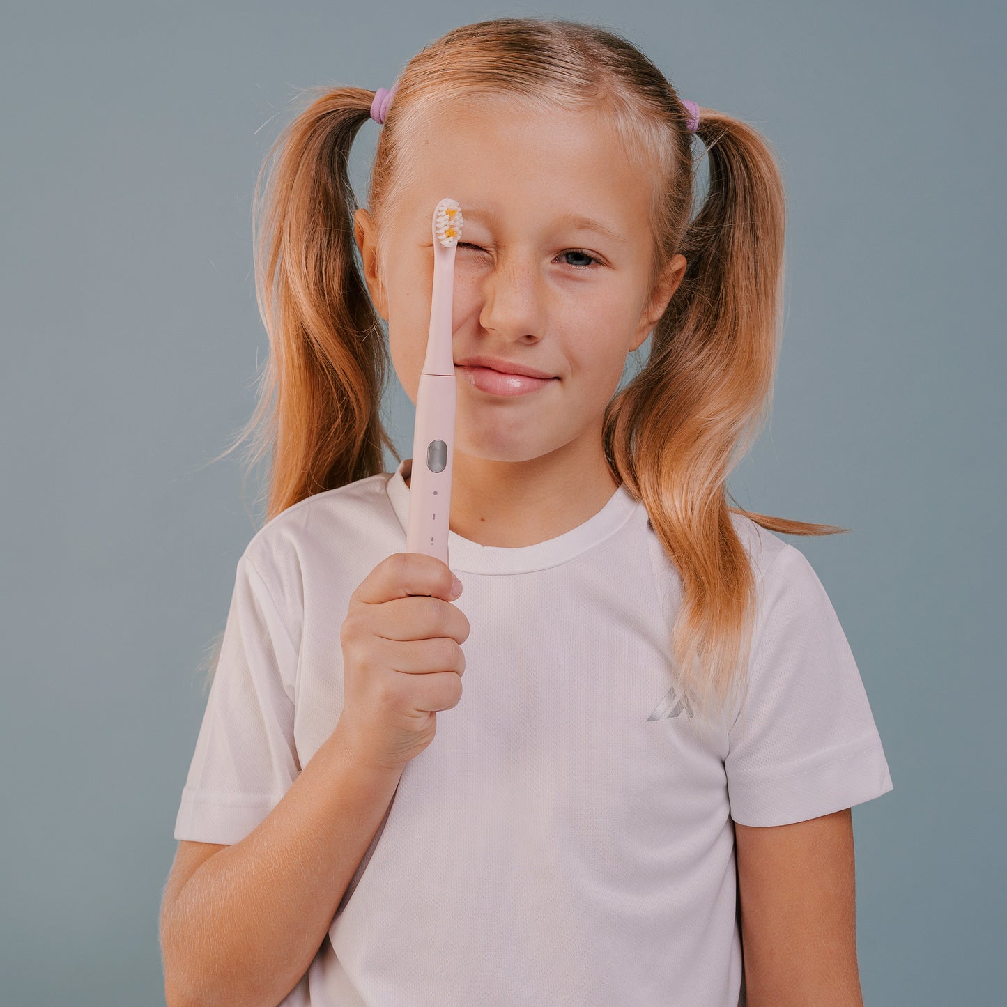 НАБОР детская электрическая зубная щетка Smiley Light розовая купити дитячу електричну зубну щітку купить детскую электрическую зубную щетку купить электрощетку детскую електрична зубна щітка дитяча электрощетка зубная детская